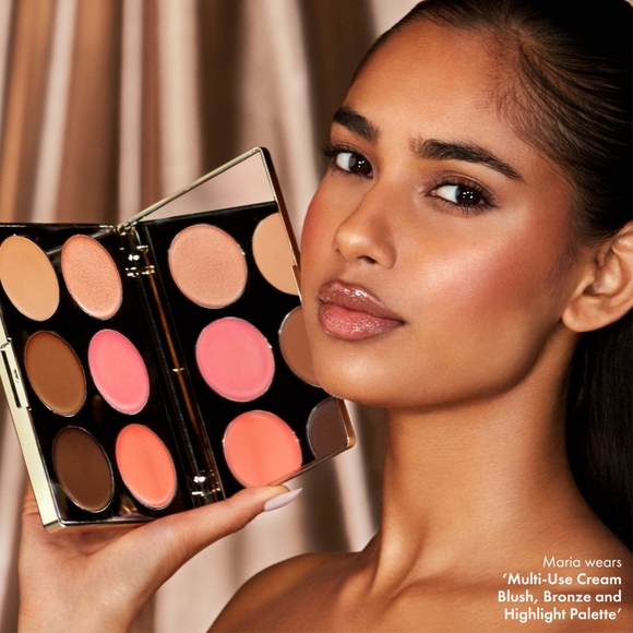Iconic London Multi-use Cream Blush, Bronze and Highlight Palette any skin tone - Picture 2 of 5